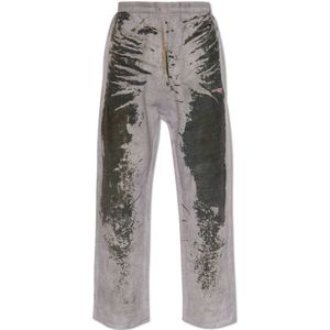 Diesel, Broeken, unisex, Grijs, S, Katoen, D-Lab-Fse broek