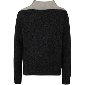 Marni, Cast Iron Turtleneck Sweater Zwart, Heren, Maat:S