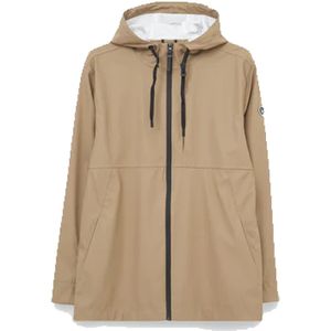 Tantä, Casual Waterdichte Regenjas Beige, Heren, Maat:M