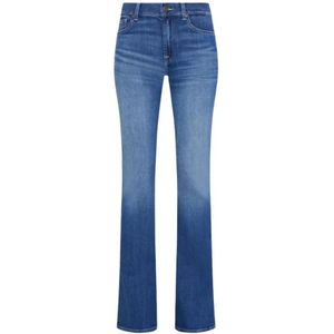 7 For All Mankind, Jeans, Dames, Blauw, W31, Denim, Bootcut Jeans