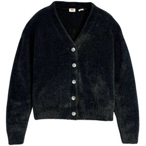 Levi's, Caviar Gallery Cardigan Zwart, Dames, Maat:L