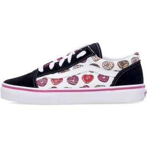 Vans, Zwarte/Roze Old Skool Sneakers Zwart, Dames, Maat:37 EU