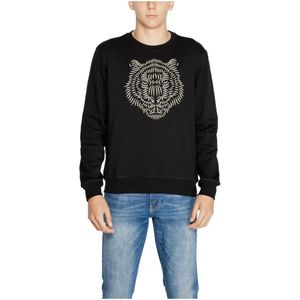 Antony Morato, Sweatshirts & Hoodies, Heren, Zwart, XL, Katoen, Katoenen Heren Sweatshirt Herfst/Winter Collectie