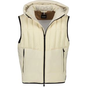 Hugo Boss, Jassen, Heren, Beige, XL, Beige Bodywarmer - Effen Uitvoering