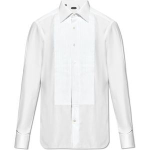 Tom Ford, Smokingoverhemd Wit, Heren, Maat:2XL