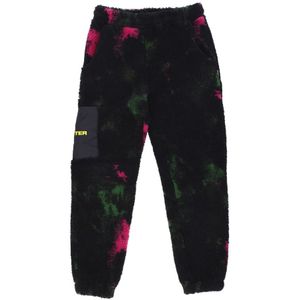 Iuter, Broeken, Heren, Zwart, M, Polyester, Tie Dye Fur Pant Black Bear