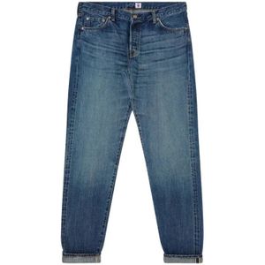 Edwin, Jeans, Heren, Blauw, W34, Katoen, Straight Jeans