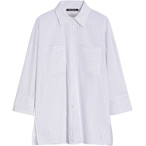 Pennyblack, Blouses & Shirts, Dames, Wit, L, Oversized Poplin Overhemd