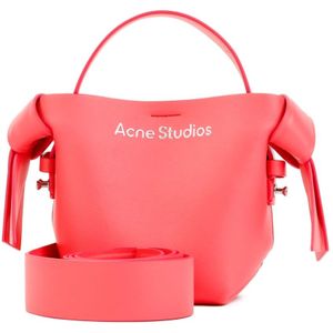 Acne Studios, Tassen, Dames, Roze, ONE Size, Leer, Handbags