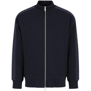 Armani Exchange, Sweatshirts & Hoodies, Heren, Blauw, L, Blauwe Sweaters
