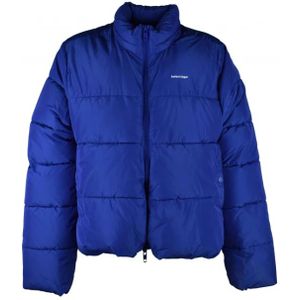 Balenciaga, Jassen, Heren, Blauw, XS, Polyester, Jassen