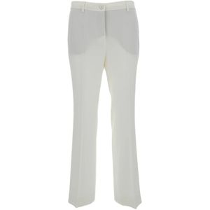 Alberto Biani, Witte Mini Flare Cady Broek Wit, Dames, Maat:M