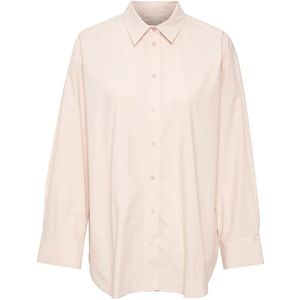 Part Two, Blouses & Shirts, Dames, Roze, 2Xl, Katoen, Stijlvolle Pale Blush Blouse