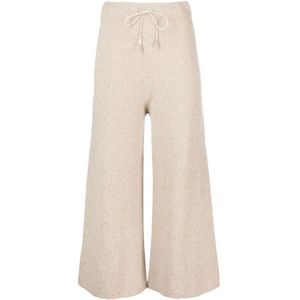 Fabiana Filippi, Broeken, Dames, Beige, L, Cropped Broeken