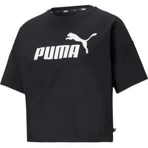 Puma, T-Shirts Zwart, Dames, Maat:M