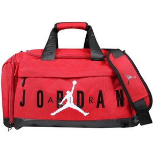 Jordan, Rode Polyester Koffer met Jumpman Print Rood, unisex, Maat:S