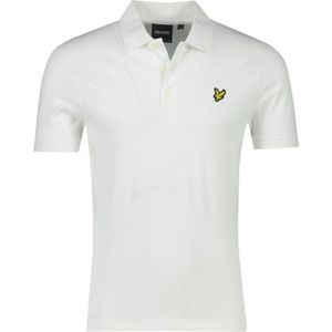 Lyle & Scott, Tops, Heren, Wit, L, Katoen, Witte polo shirt met korte mouwen