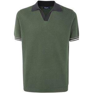 Drumohr, Polo Shirts Groen, Heren, Maat:2XL