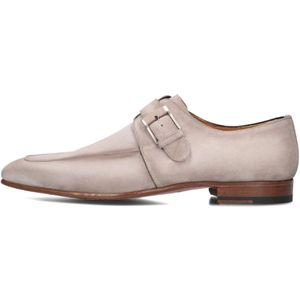 Magnanni, Schoenen, Heren, Beige, 43 EU, Suède, Beige Suède Monk Strap Schoenen