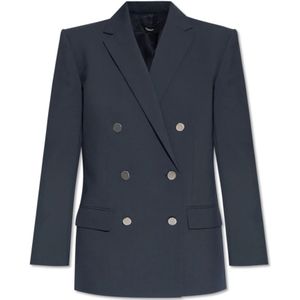 Theory, Double-breasted blazer Blauw, Dames, Maat:XS