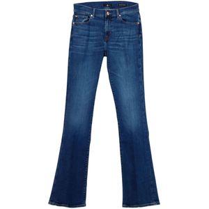 7 For All Mankind, Jeans, Dames, Blauw, W32, Katoen, Bootcut slank jeans Jswbc 120Sl