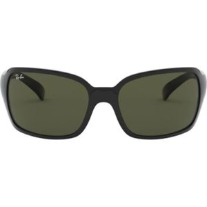 Ray-Ban, Klieke zwarte zonnebril Zwart, Dames, Maat:60 MM