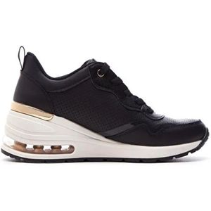 Skechers, Schoenen, Dames, Zwart, 38 EU, Street Million Air Sneakers