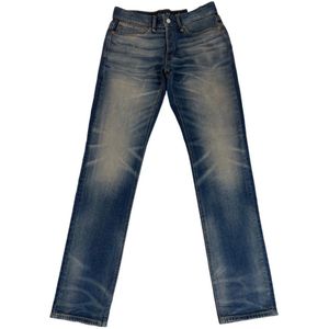 Denham, Jeans, Heren, Blauw, W34 L32, Katoen, Slim-fit Razor AVT Heren Jeans Mid Blue