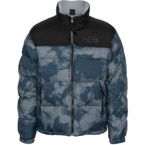 The North Face, Jassen, Heren, Veelkleurig, M, Blauwe Parka Jas voor Mannen