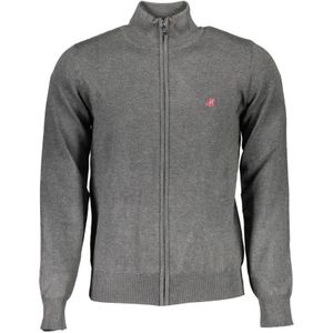 U.s. Polo Assn., Truien, Heren, Grijs, 3Xl, Nylon, Grijze Geborduurde Ritsvest