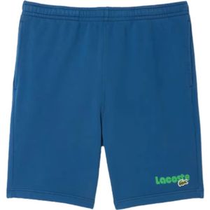Lacoste, Korte shorts voor mannen Blauw, Heren, Maat:M