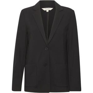 Part Two, Klassieke Zwarte Blazer Zwart, Dames, Maat:M