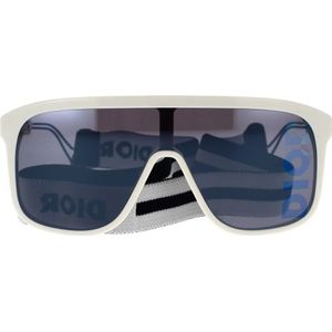 Dior, Diorfast M1I 95B7 Zonnebril met Bandje Wit, unisex, Maat:ONE Size