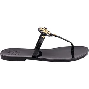 Tory Burch, Schoenen, Dames, Zwart, 38 EU, Stijlvolle zomerse flip flops voor vrouwen