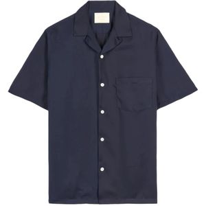 Portuguese Flannel, Overhemden, Heren, Blauw, 2Xl, Linnen, Short Sleeve Shirts