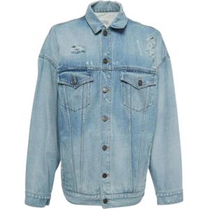 Givenchy Pre-owned, Pre-owned, Dames, Blauw, S, Denim, Pre-owned Denim outerwear
