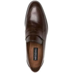 Fratelli Rossetti, Schoenen, Heren, Bruin, 41 1/2 EU, Leer, Klassieke leren penny loafers