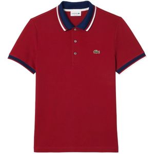 Lacoste, Tops, Heren, Rood, XL, Rode T-shirts en Polos