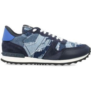 Valentino Garavani, Rock Runner Sneakers Blauw, Heren, Maat:40 EU