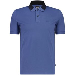 Hugo Boss, Tops, Heren, Blauw, 4Xl, Katoen, Klassieke Polo Shirt