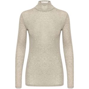 Karen by Simonsen, Truien, Dames, Beige, XS, Dollykb Turtleneck Top Opal Gray