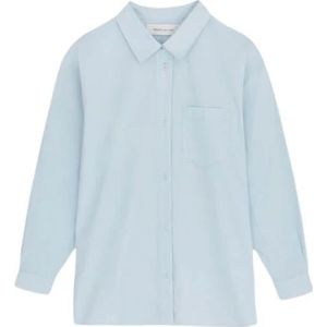 Skall Studio, Edgar Shirt - Klassiek Geïnspireerde Oversized Pasvorm Blauw, Dames, Maat:XS