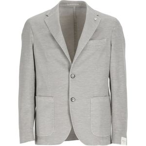 Lubiam, Blazers Grijs, Heren, Maat:4XL