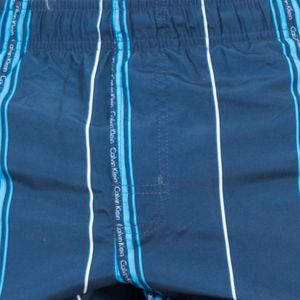 Calvin Klein Jeans, Badkleding, Heren, Blauw, S, Polyester, Heren zwemshorts met logoprint