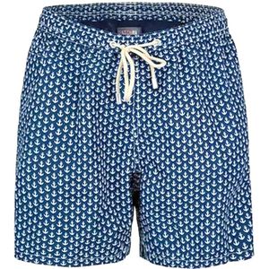 Saint Barth, Anker Boxer Zwembroek Veelkleurig, Heren, Maat:XL