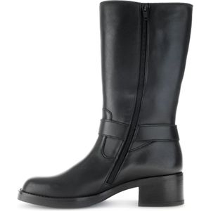 Gabor, Schoenen, Dames, Zwart, 38 1/2 EU, Zwarte Leren Mid Boots