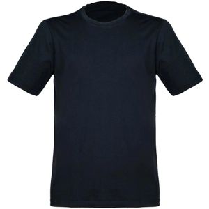 Gran Sasso, Tops, Heren, Blauw, 4Xl, Katoen, Vintage Blauw T-shirt met Zijopeningen