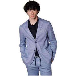 Mason's, Da Vinci Summer Heren Blazer Blauw, Heren, Maat:2XL