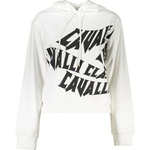 Cavalli Class, Sweatshirts & Hoodies, Dames, Wit, L, Katoen, Hoodies