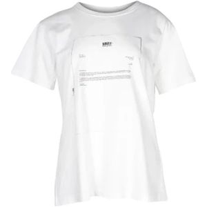 Maison Margiela Pre-owned, Pre-owned, Dames, Wit, M, Katoen, Pre-owned Cotton tops